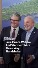 Lula, Prince William And Starmer Share Three Way Handshake