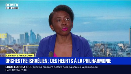 Concert d'un orchestre israélien perturbé: "Je soutiens toutes les actions qui amènent à rappeler la situation à Gaza", déclare Danièle Obono (LFI)
