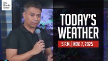 Today's Weather, 5 P.M. | Nov. 7, 2025