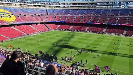 El Barcelona regresa al Camp Nou: así fue el entrenamiento a puerta abierta con 23.000 aficionados
