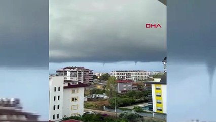 Antalya'da peş peşe çıkan hortumlar panik yarattı