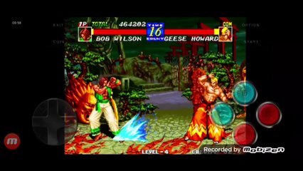 Fatal Fury 3 Bob Wilson vs Geese Howard fala de vitória do Bob Wilson em português parte 2