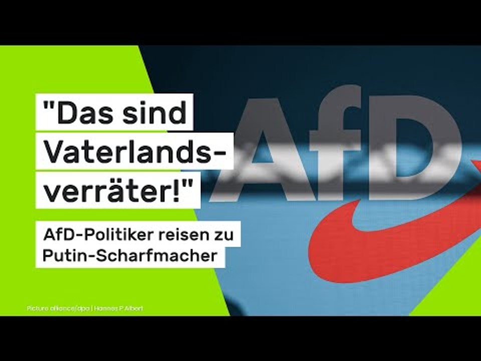'Das sind Vaterlandsverräter!' AfD-Politiker reisen zu Putin-Scharfmacher