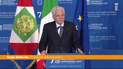 Mattarella "Il contrasto alle dipendenze richiede un impegno corale"