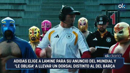 Adidas elige a Lamine para su anuncio del Mundial y 'le obliga' a llevar un dorsal distinto al del Barça