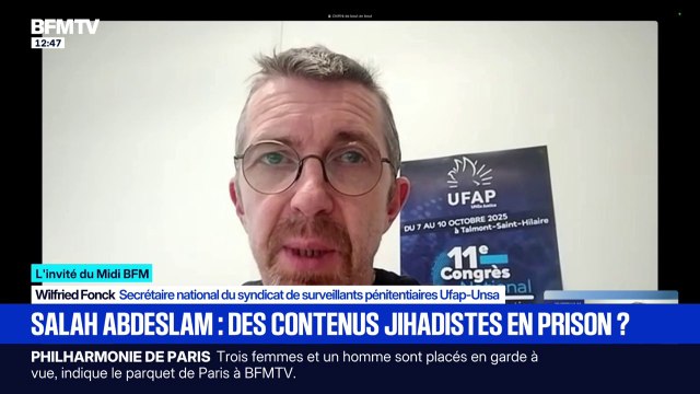 Contenus jihadistes en prison: Des carences énormes en matière de sécurité , alerte Wilfried Fonck, secrétaire général du syndicat des surveillants pénitentiaires Ufap-Unsa