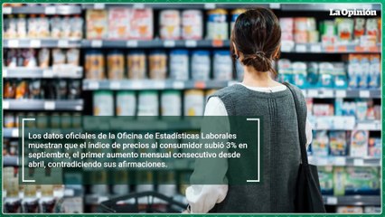Trump insiste en que los precios han bajado durante su mandato, aunque la realidad dicte lo contrario
