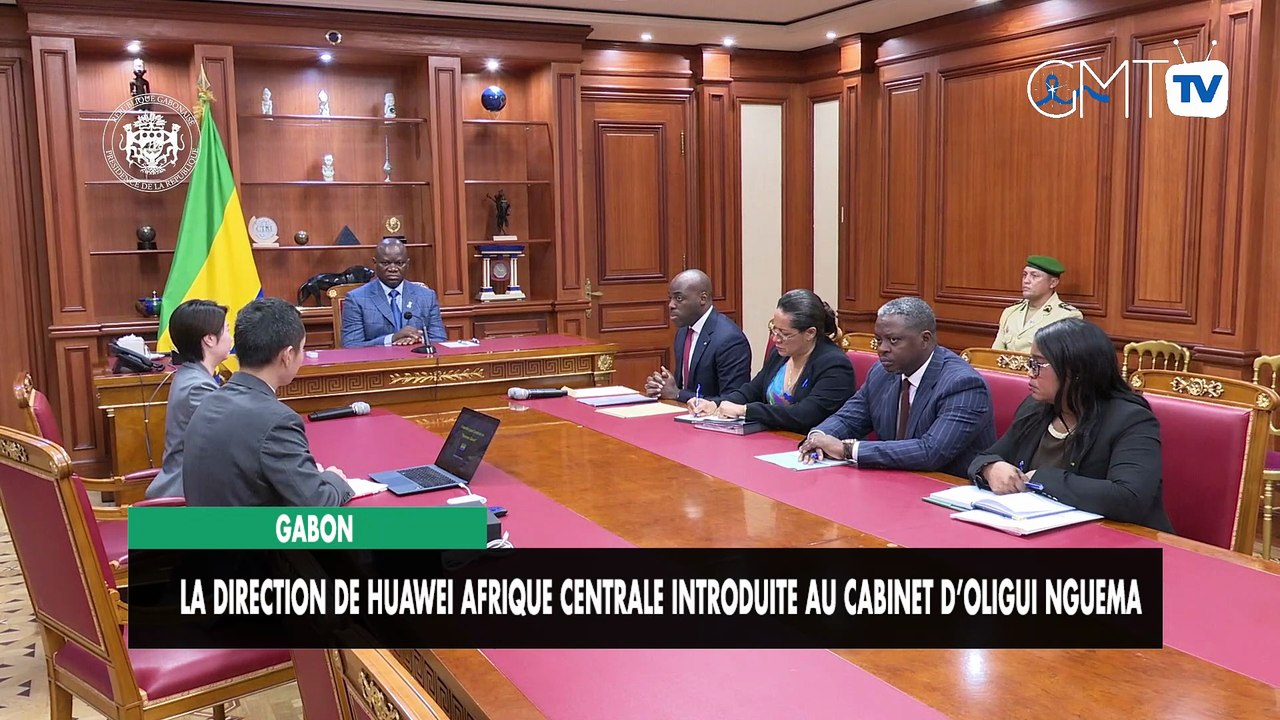 [#Reportage] Gabon : la direction de Huawei Afrique centrale introduite au cabinet d’Oligui Nguema