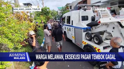 Warga Melawan, Eksekusi Pagar Tembok Griya Shanta Malang Gagal!
