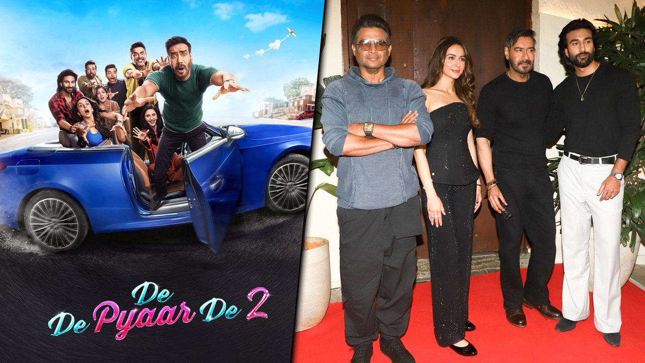 Team De De Pyaar De 2: Ajay Devgn, Rakul Preet, R. Madhavan, Meezaan & Jaaved Jaaferi Snapped For Film Promotions