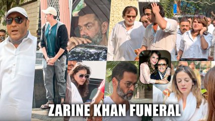 Bollywood Celebs Arrive To Offer Condolences To Sanjay Khan After His Wife Zarine Katrak’s Death