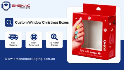 Custom Window Christmas Boxes