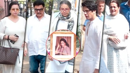 Shabana Azmi, Poonam Dhillon, Vijayta Pandit, Jatin-Lalit & Avitesh - Sulakshana Pandit Last Rites
