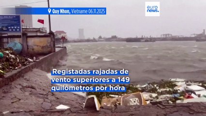 Tufão Kalmaegi faz pelo menos cinco mortos na passagem pelo Vietname