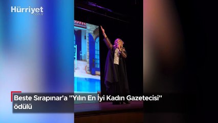Beste Sırapınar’a “Yılın En İyi Kadın Gazetecisi” ödülü