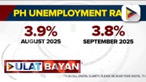 Bilang ng mga Pilipinong walang trabaho, bumaba nitong Setyembre