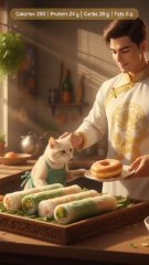 “Vietnamese Rice Paper Rolls 🥢 Healthy Gym ASMR | High-Protein Low-Cal Snack | Crunchy Summer Rolls with Peanut Sauce 🥜”