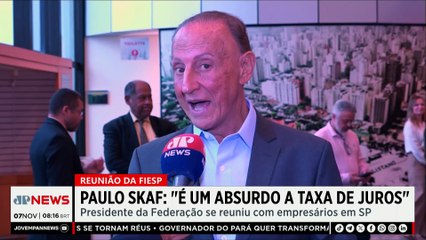 Tarifaço de Trump e juros preocupam indústria paulista, diz Skaf