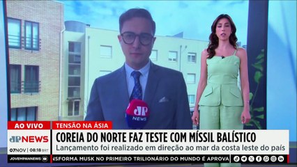 Coreia do Norte faz novo teste e lança mísseis balísticos em direção ao mar