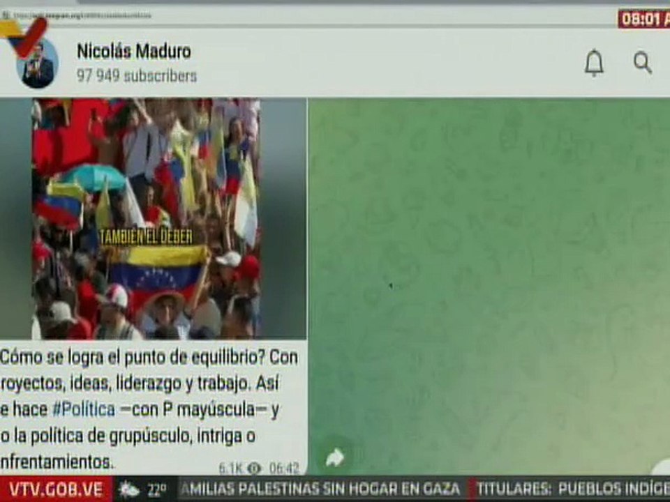 Pdte. Maduro: ¿Cómo se logra el punto de equilibrio? Con proyectos, ideas, liderazgo y trabajo