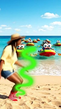 Boats Flee on Beach Because of Girl’s Smelly Socks 😂🚤 | Hilarious Beach Adventure