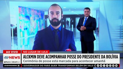 Alckmin representa Lula na posse do novo presidente da Bolívia