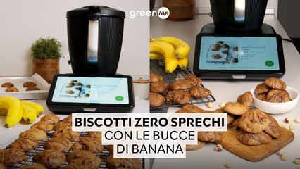 Biscotti zero sprechi con le bucce di banana