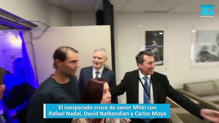 El inesperado cruce de Javier Milei con Rafael Nadal, David Nalbandian y Carlos Moyá