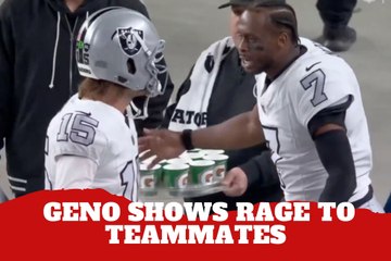 Geno Smith's sideline fury to his teammate proves Raiders frustration