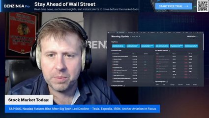 Stock Market Today: S&P 500, Nasdaq Futures Rise After Big Tech-Led Decline— Tesla, Expedia, IREN, Archer Aviation In Focus