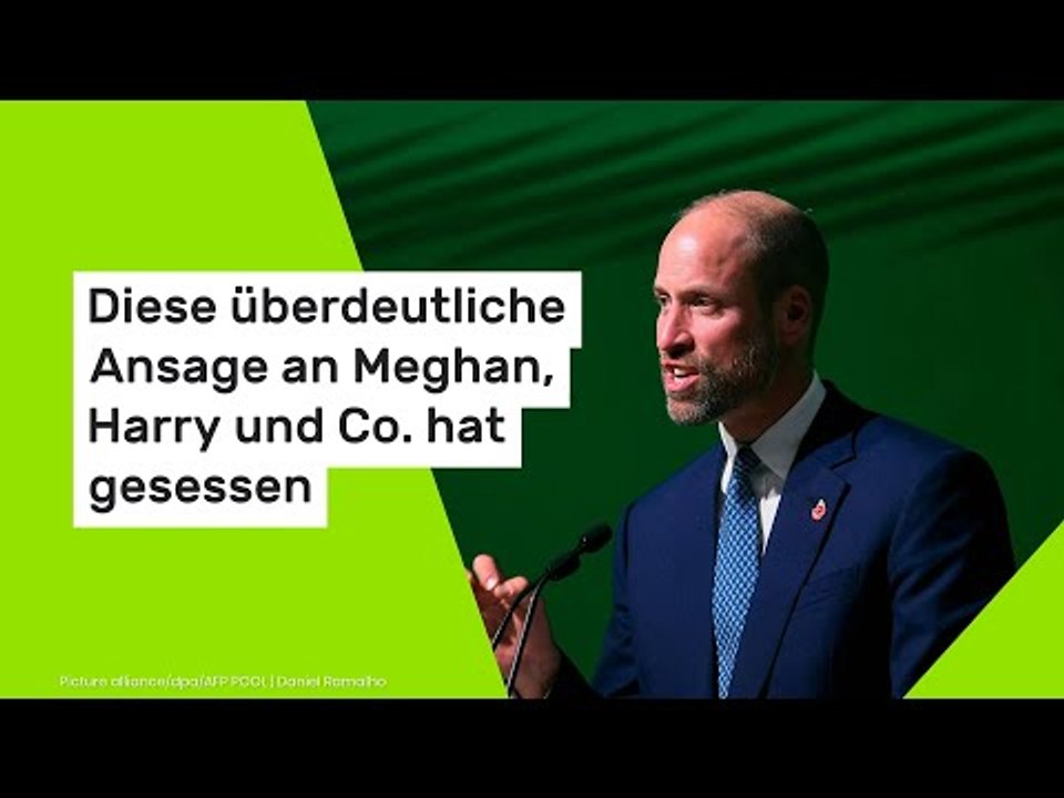 Diese überdeutliche Ansage an Meghan, Harry und Co. hat gesessen