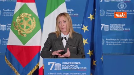 Meloni: «La sfida alle dipendenze è una priorità dello Stato, serve lavoro di squadra»