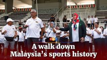 Sporting legends reunite for walk with Pahang Sultan