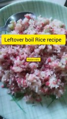 Leftover boil rice recipe easy sweet and delicious 😋🤤