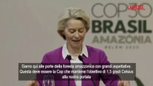 Cop30, von der Leyen: "Europa sulla buona strada per obiettivo 2030"