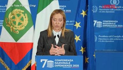 Droga, Meloni: "Nessuno rimarr? solo contro dipendenze"