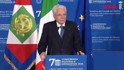 Droga, Mattarella: "Impegno contro dipendenze fronte di libert?"