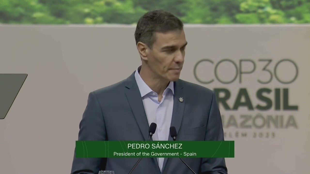 Discurso completo de Pedro Sánchez en la COP30 de Brasil