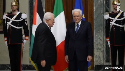 M.O,Quirinale: Mattarella ha ricevuto Presidente Palestina Mahmoud Abbas