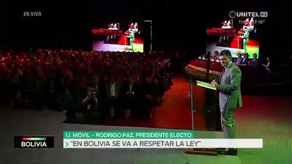 Discurso de Rodrigo Paz en la Cumbre empresarial Visión Bolivia 2025