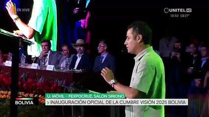Discurso de Edmand Lara en la cumbre Visión Bolivia 2025