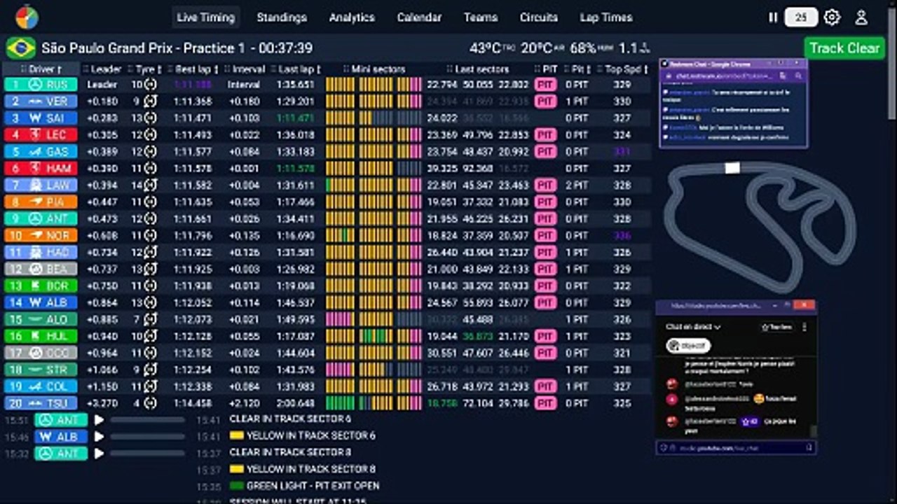 F1 2025 Sao Paulo Grand Prix Interlagos - Practice 1 - STREAMING FR HD