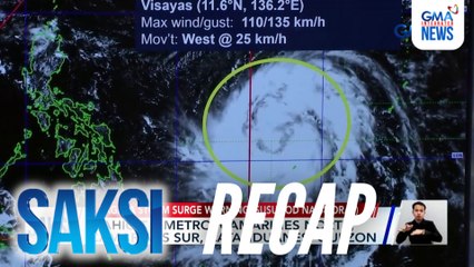 Saksi: (Part 1) Bagyong Uwan, nakapasok na sa PAR; Posibleng maging super typhoon