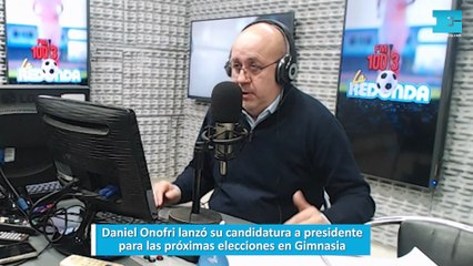 Daniel Onofri lanzó su candidatura a presidente para las próximas elecciones en Gimnasia