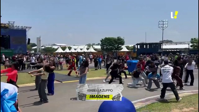 Flash mob na fan zone no Autódromo de Interlagos - SP
