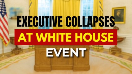 White House Chaos: Executive Collapses Mid-Speech Behind Trump