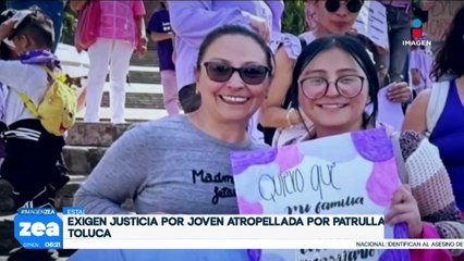 Familiares exigen justicia por joven atropellada por patrulla de Toluca