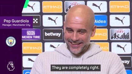'They are completely right' - Guardiola on being called the greatest manager ever