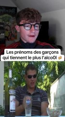Les prénoms des garçons qui tiennent le plus l’alcool
