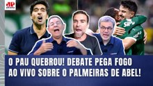 DEU TRETA AO VIVO! "VOCÊ TÁ DESMERECENDO O PALMEIRAS DO ABEL FERREIRA!!! VOCÊ É..." DISCUSSÃO FERVE!